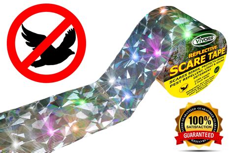 Bird Repellent Scare Tape Keep Birds Away With Reflective Holographic