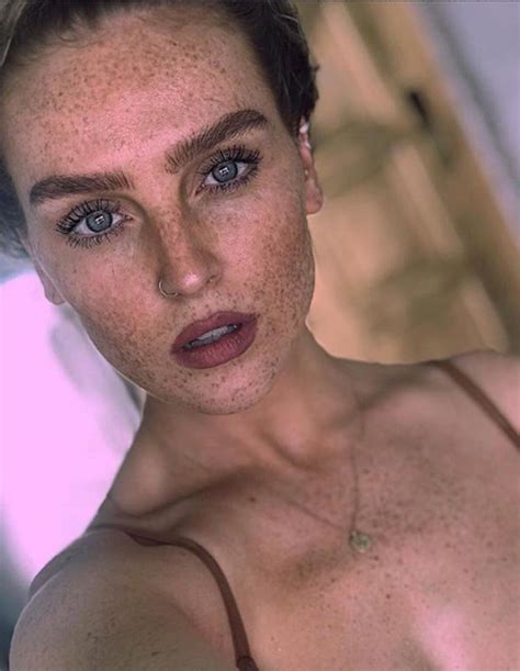perrie edwards freckles pic with no makeup sends instagram fans wild daily star