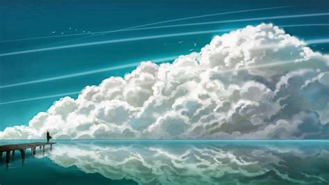 28 Anime Clouds Wallpapers Wallpaperboat