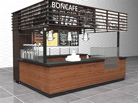 43 Meter Small Coffee Kiosk Design For Boncafe
