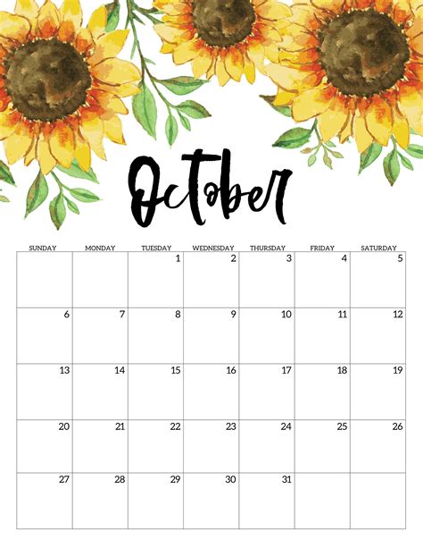 Free Printable Calendar 2019 Floral Paper Trail Design Free