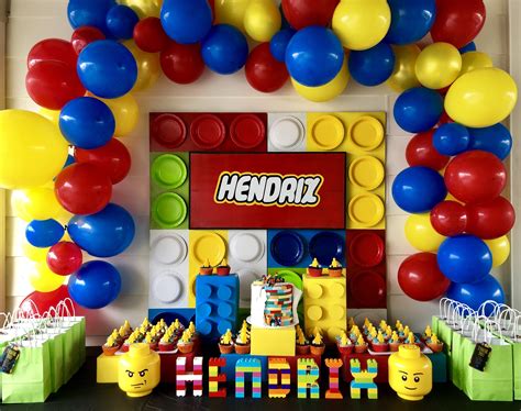 Lego Party Lego Party Decorations Lego Birthday Party Lego Themed Party