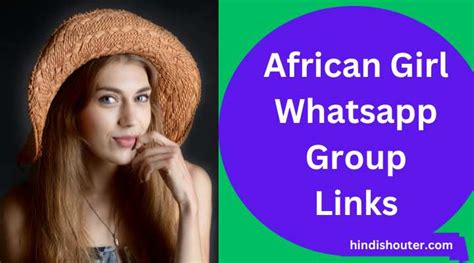 African Girl Whatsapp Group Links 2024