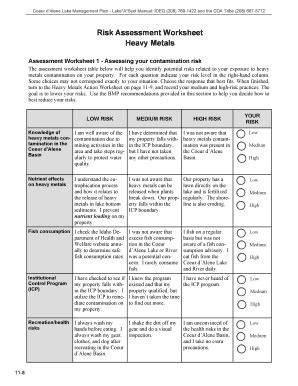 Deliberate Risk Assessment Worksheet Fillable My XXX Hot Girl