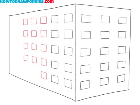 How To Draw A 3d Building Easy Drawing Tutorial For Kids