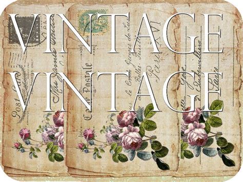 Vintage Postcards Instant Download Digital Collage Sheet T145 Etsy