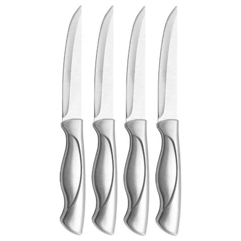 Farberware Stamped Stainless Steel 4 Piece Steak Knife Set