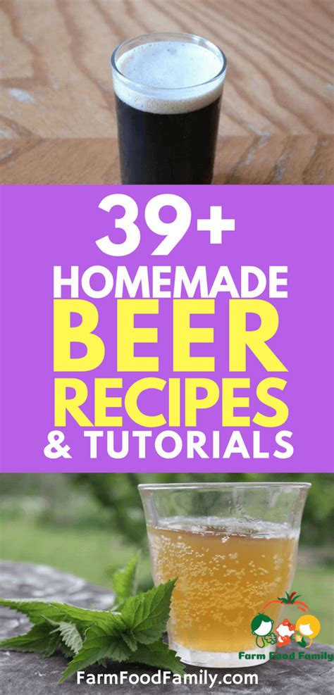 39 Best Homemade Beer Recipes And Tutorials Beer Recipes Homemade