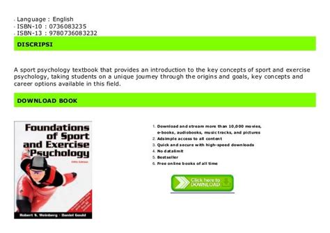 Doc Foundations Of Sport And Exercise Psychology Wweb Study Guide