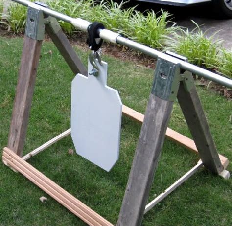 Adapted from a project found at survival defense labso when you're learning to shoot, it's important to have something to shoot at. this concept...have plank running on top of sawhorse and ...