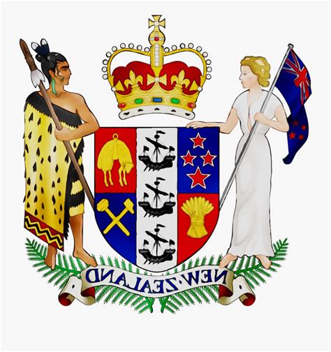 Zealand Zeeland Coat Arms Dominion Of Clipart National Emblem Of New Zealand Free
