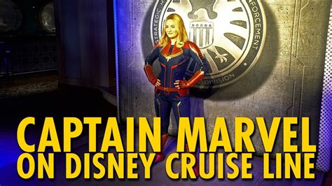 Captain Marvel On Disney Cruise Line Marvel Day At Sea Youtube