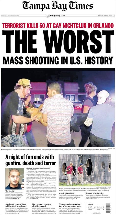 Orlando Shooting Newspapers Mark Tragedy At Pulse Nightclub Time