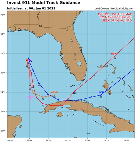 Mike S Weather Page On Twitter Spaghetti Models For Invest Via Tropicaltidbits Com