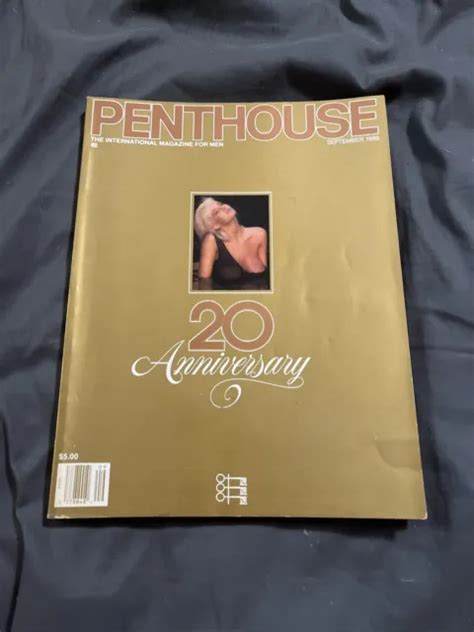 Vintage Penthouse Magazine September Th Anniversary Edition