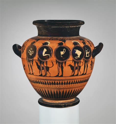 Attributed To The Painter Of London B 343 Terracotta Stamnos Jar