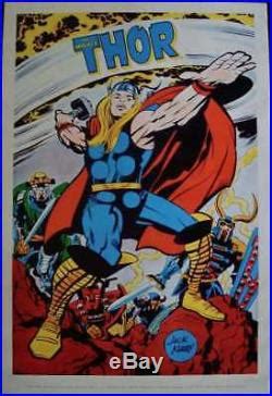 THOR MARVELMANIA 1970 Vintage Marvel Comics Poster 2335 JACK KIRBY