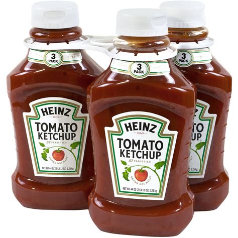 Heinz Tomato Ketchup Bottle 44 Oz Pack Of 3 132 Oz