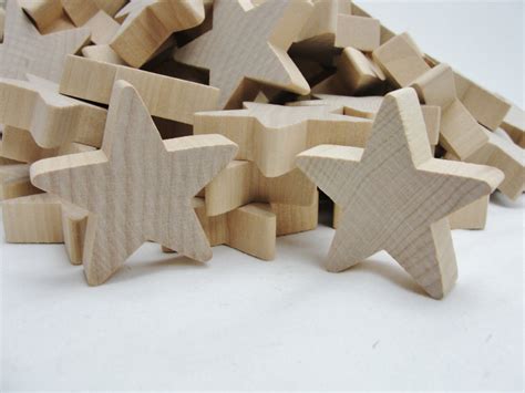 25 Traditional 2 Inch Star Wood 2 X 12 Chunky Etsy