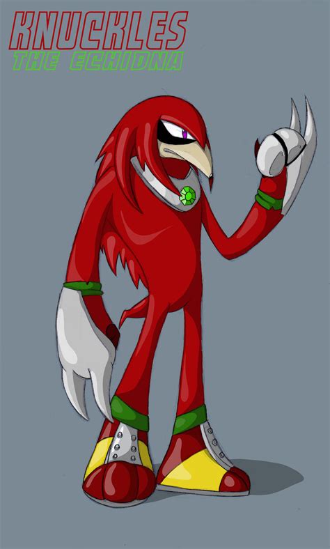 Knuckles The Echidna Redesigned By Jacobdobson On Deviantart