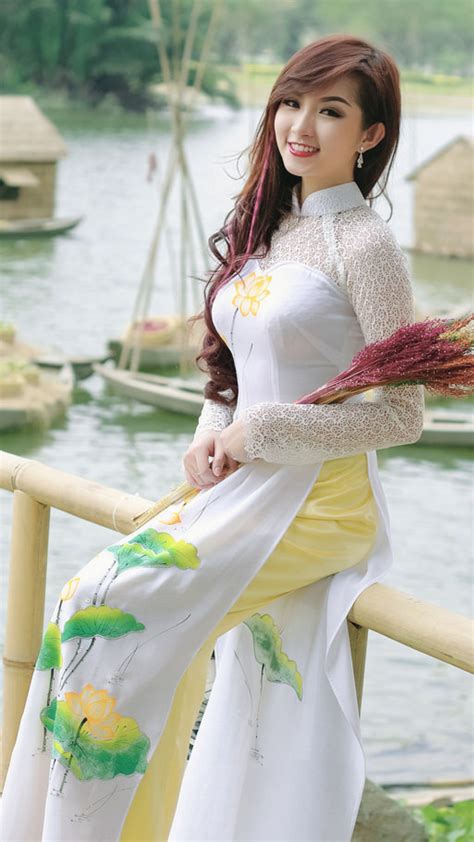 vietnamese long dress phụ nữ Áo dài thời trang nữ