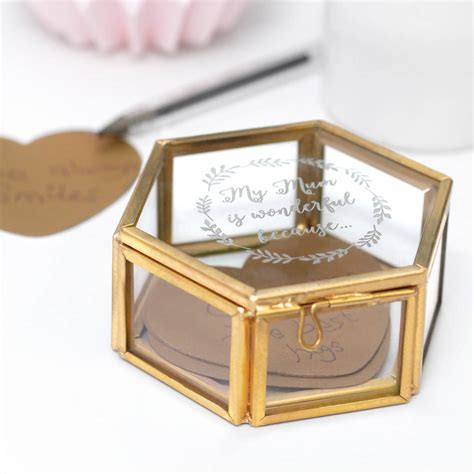 Fields and their limited edition mother's day box comes includes five different flavors including sugar cookie dough, cake batter crumble, cotton candy, electric. personalised mother's day mini hexagon jewellery box by ...