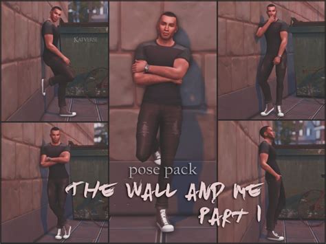 The Wall And Me Pose Pack At Katverse Sims Updates