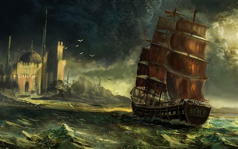 Pirate ship is universally banned in all three of its appearances. Pirate ship in the strom Wallpapers HD / Desktop and ...