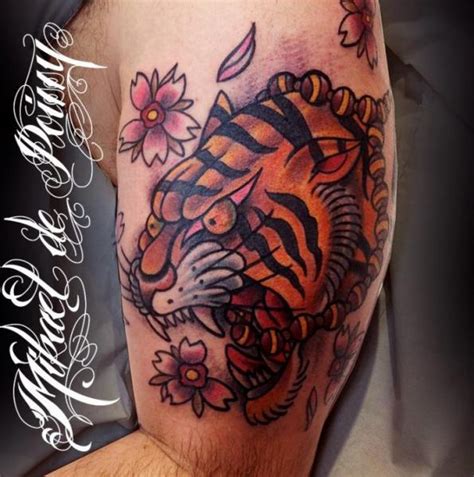 New School Tiger Tattoos On Arm Tattoo Ideas