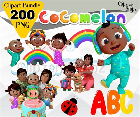 African American Cocomelon Png Clipart Instant Digital Etsy Australia
