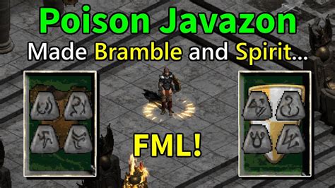 Diablo 2 LoD Poison Javazon And BAD LUCK YouTube