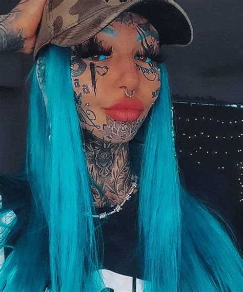 model gets another tattoo on her face after fans tell her not to