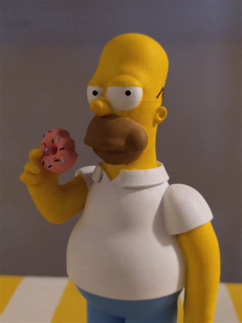 Archivo STL gratis Homer Simpson 🎨・Objeto de impresión 3D para