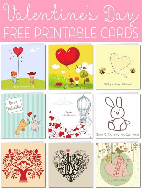 Valentines Day Cards Printable Free