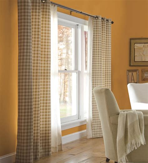 Thermalogic Energy Efficient Insulated Check Grommet Top Curtain Pairs