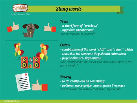 We also use these short forms in informal written english. SLANG WORDS: - Presh - a short form of "precious ...