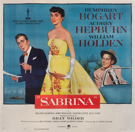 Sabrina 1954 Poster Us Original Film Posters 2022 Sothebys