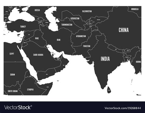 Map Of Middle East Afghanistan And Pakistan Maps Of The World