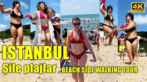 BEACH SIDE WALKING TOUR Şile Plajları Beach in Istanbul TURKEY