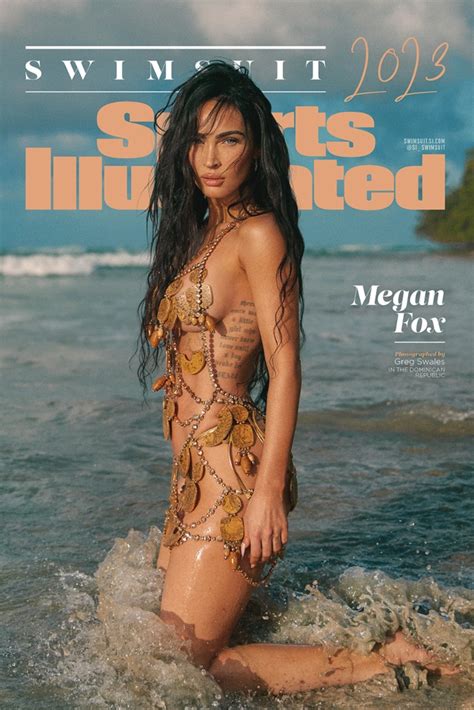 Megan Fox Covers ‘sports Illustrated Swimsuit Issue In Beaded Bikini Footwear News