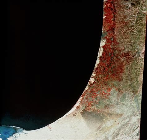 Strikes continue all over the gaza strip. Gaza Strip And Israel From Space Photograph by Mda ...