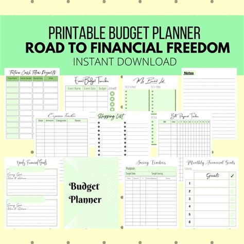 Printable Budget Planner Instant Download Budget Planner Pages