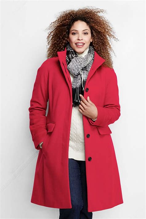 Red Coat Plussize Clothes Coat Plus Size Outfits