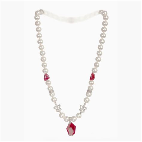 Cultured Pearl And Ruby Necklace Giancarlo Jewelry