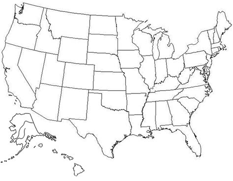 map of usa drawing at getdrawingscom free for personal