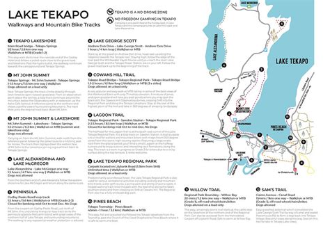 Lake Tekapo Nz Town Map