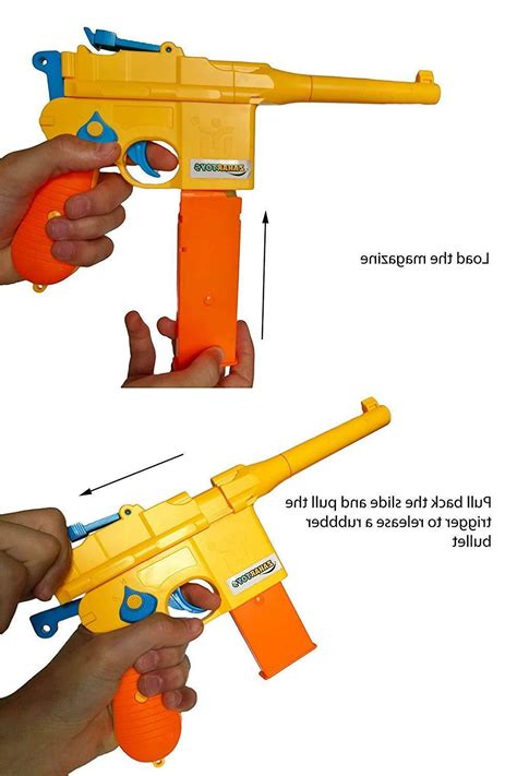 Toy Gun Blaster Mauser C96 Pistol With Set