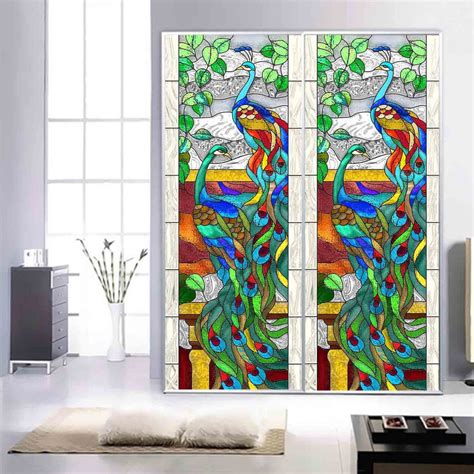 Patterned window film is an affordable alternative to net curtains, blinds or patterned glass. Static cling or self adhesive film for window stained ...