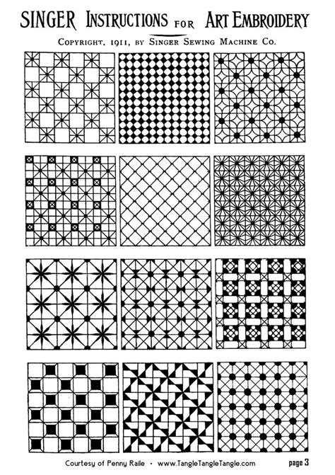 Our experts enjoy creating your imaginations. Tangle Tangle Tangle - 1911 Singer Instructions for Art ...