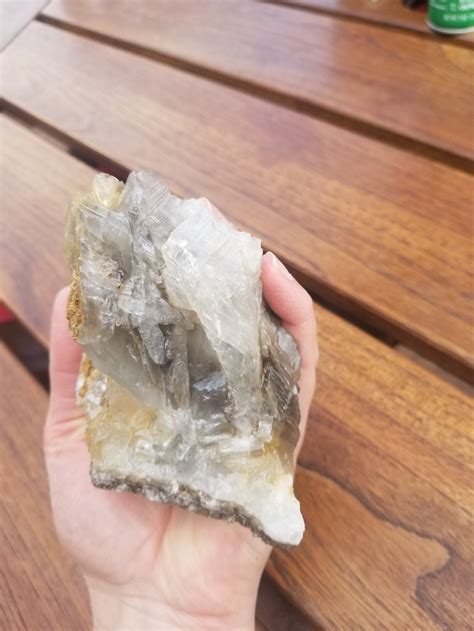 Large Grey Calcite Crystal Rock Raw Calcite Clear Calcite Etsy